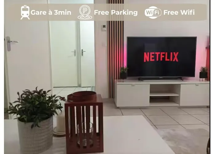 T2 Cosy L Parking L Hyper Centre L 20min De Geneve Apartment